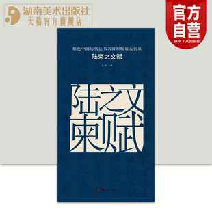 书法碑帖精粹 原色中国历代法书名碑原版 经典 陆柬之文赋 成人毛笔软笔初学进阶临摹字帖书法入门教程珍品临摹本原碑帖 放大折页