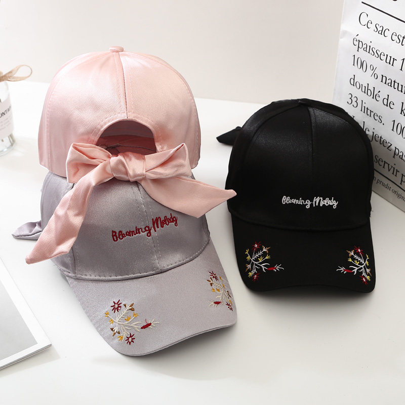 ins小清新可愛蝴蝶結帽子少女夏韓版學生休閑百搭鴨舌帽棒球帽潮在類目 服飾配件/皮帶/帽子/圍巾, 帽子中 - 來自Buy2taobao.com提供專業的淘寶代購服務