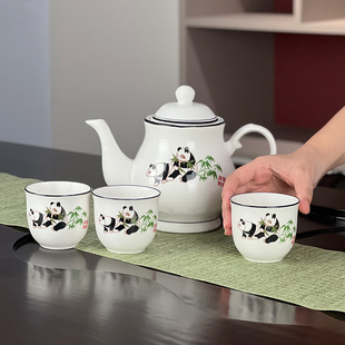 家用整套组合干泡陶瓷茶盘轻奢泡茶花茶壶 陶瓷过滤功夫茶具套装