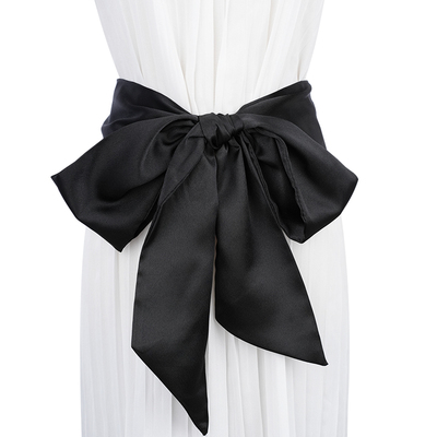 超宽断面丝巾女士腰带