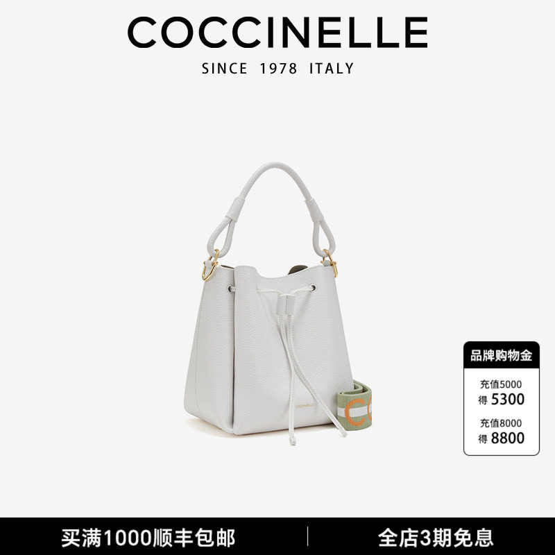 COCCINELLE/可奇奈尔ECLYPS大号单肩手提斜挎包水桶包礼物送女友图片