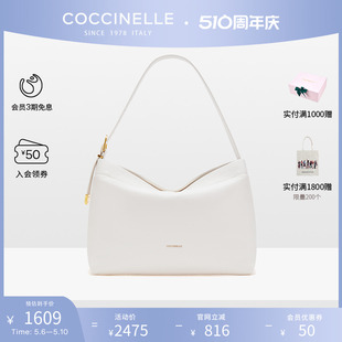 牛皮单肩手提托特包 COCCINELLE 可奇奈尔GLEEN大号时尚