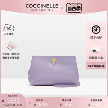 【520礼物】COCCINELLE/可奇奈尔BEAT CLUTCH小号女士单肩斜挎包