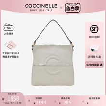 【520礼物】COCCINELLE/可奇奈尔 C Tote单肩手提托特包大C包