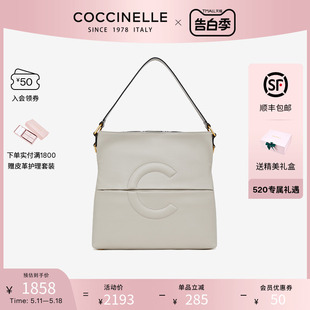 可奇奈尔 COCCINELLE Tote单肩手提托特包大C包 520礼物