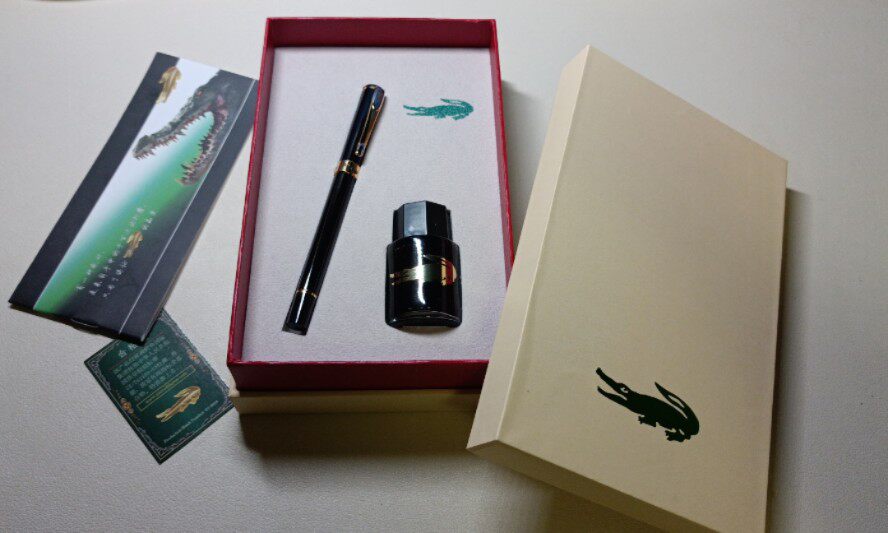 欧洲鳄鱼套装钢笔送礼佳品毕业礼物教师节长辈送礼配专用墨水