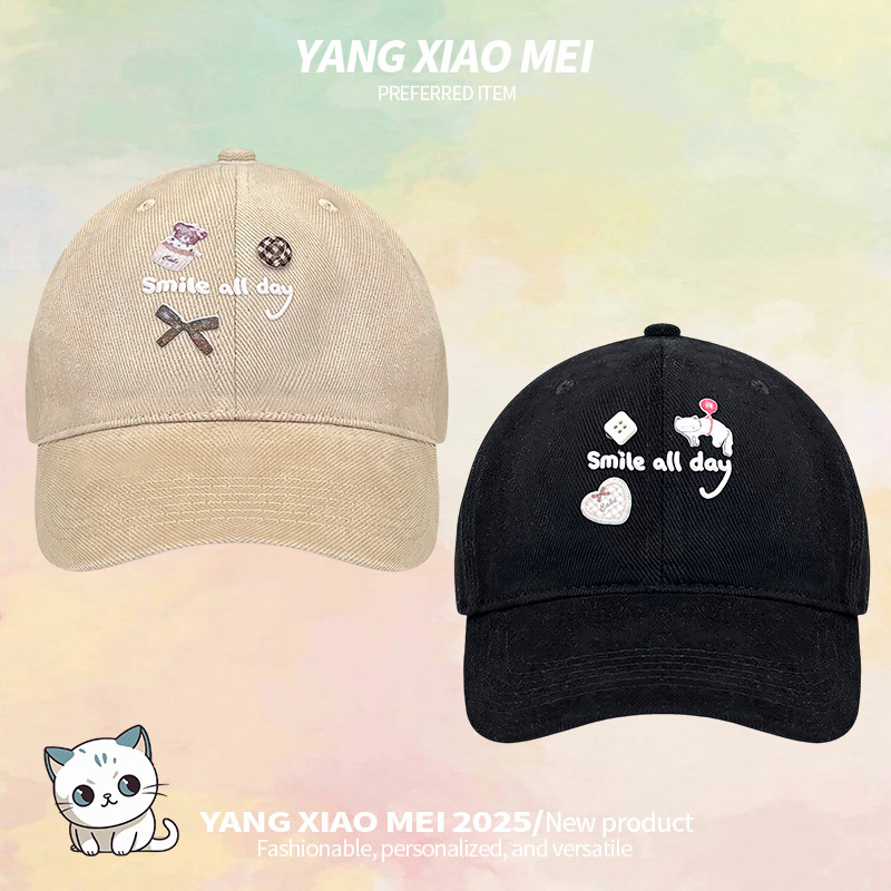 韩版可爱卡通图案软顶棒球帽