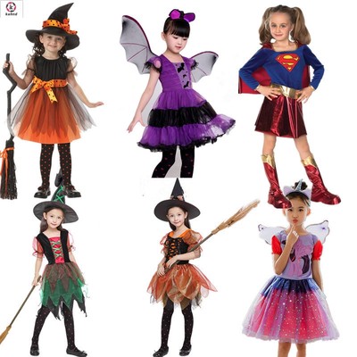 Children's Halloween costume girls cosplay witch costume