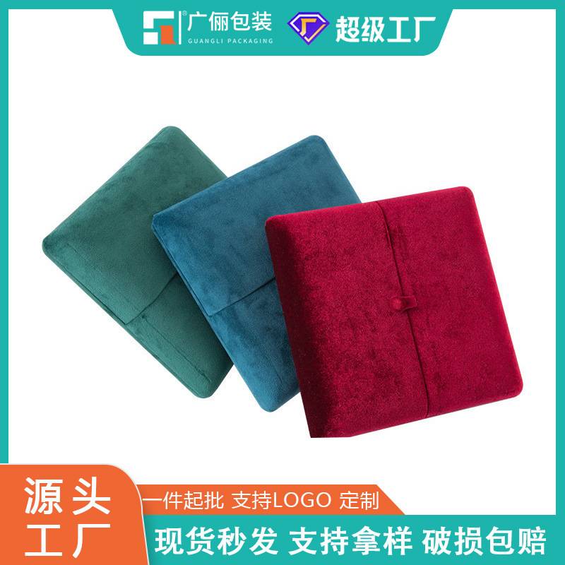 丝绒珍珠项链盒珠宝饰品首饰双开