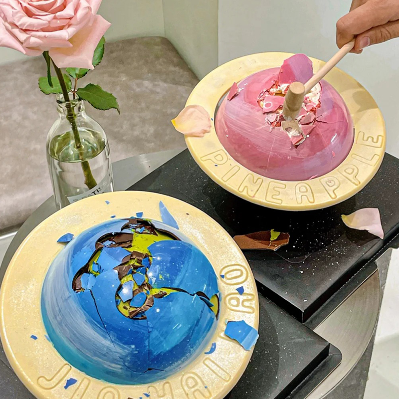 地球蛋糕模具快乐星球太空网红DIY敲敲乐生日蛋糕硅胶巧克力磨具