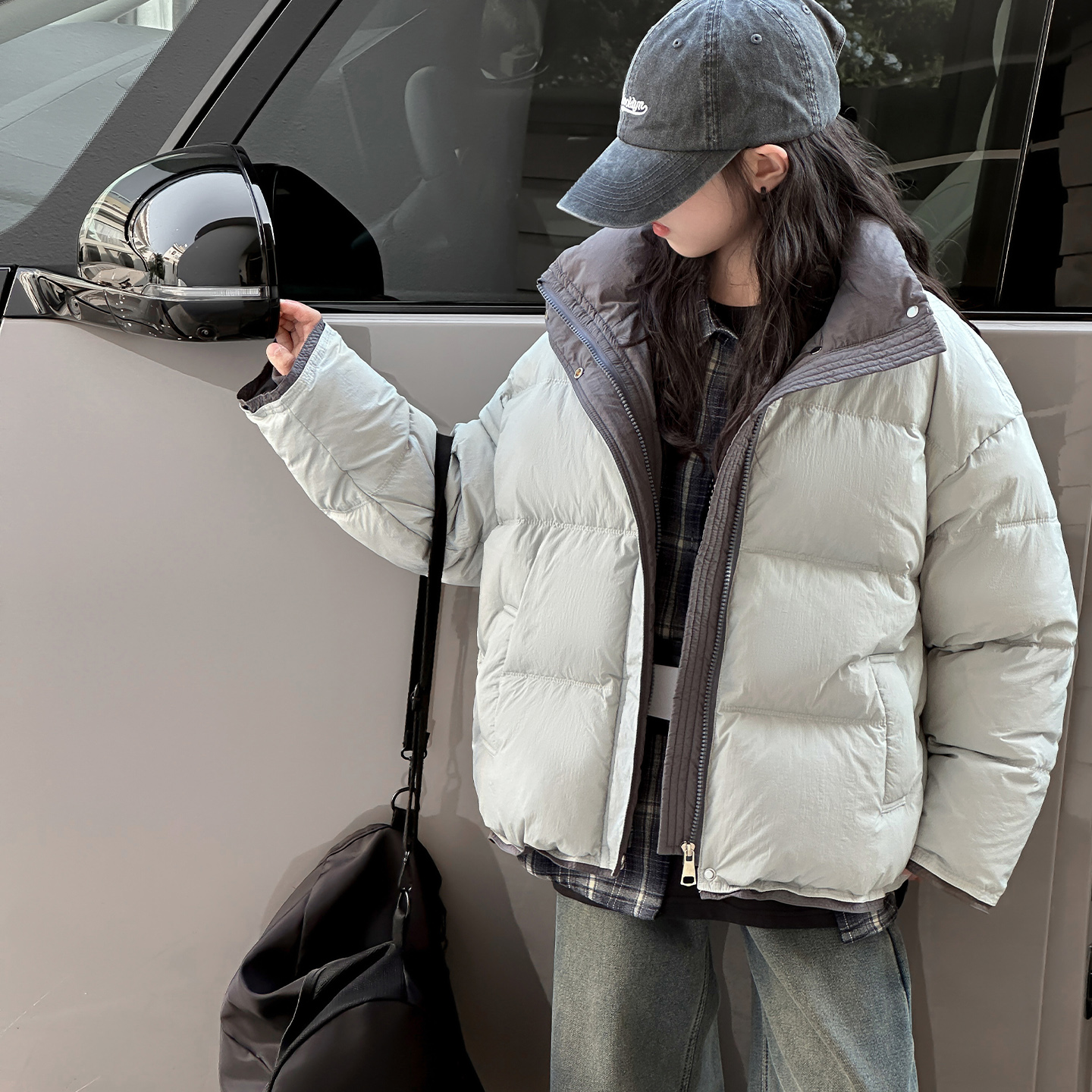 女童羽绒服冬季2025新款儿童洋气白鸭绒外套大童女孩加厚保暖上衣