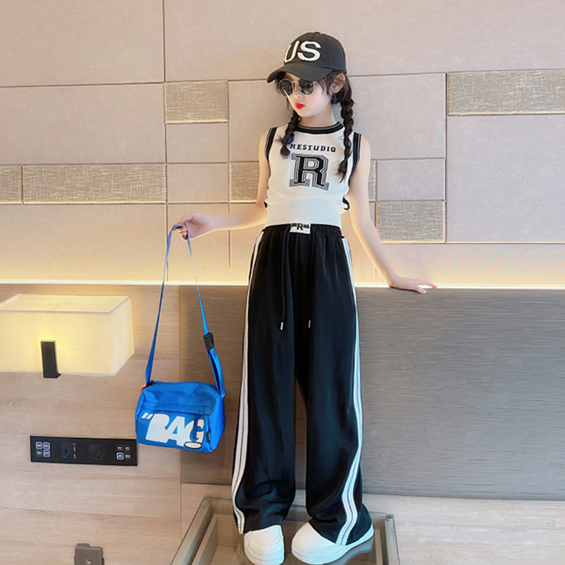 中大童时髦网红炸街两件套