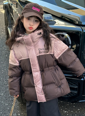 女童羽绒服2025新款儿童冬季白鸭绒上衣大童女孩冬装加厚保暖外套