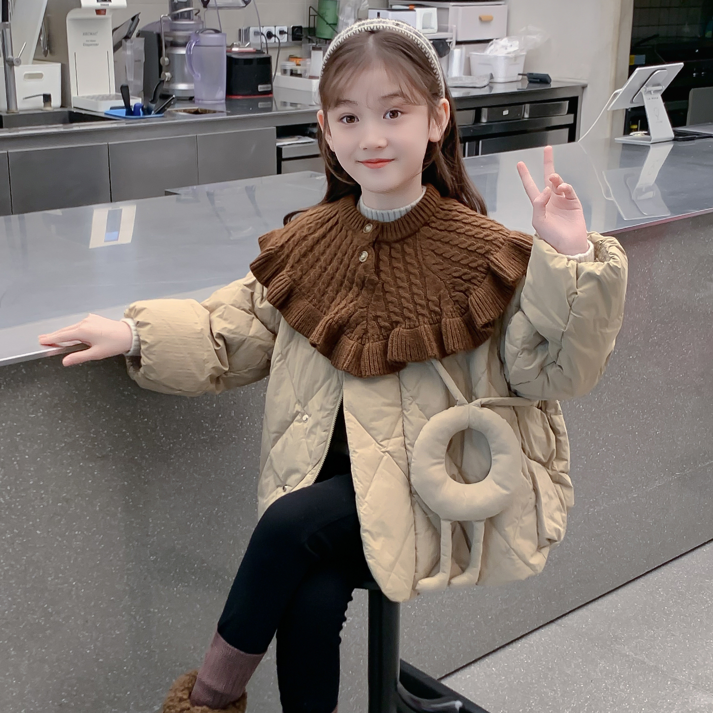 女童羽绒服冬季2025新款儿童洋气白鸭绒外套女大童加厚超好款上衣