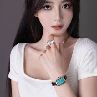 VAN GOGH网红小绿表手表女士小众ins风时尚简约气质石英女表礼物