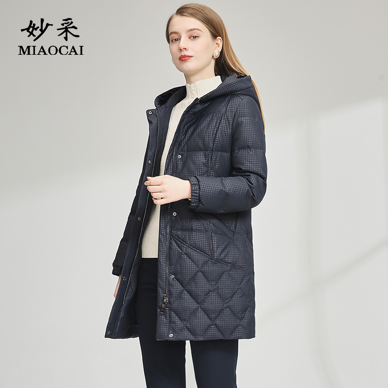 妈妈装妙采外套羽绒服韩版