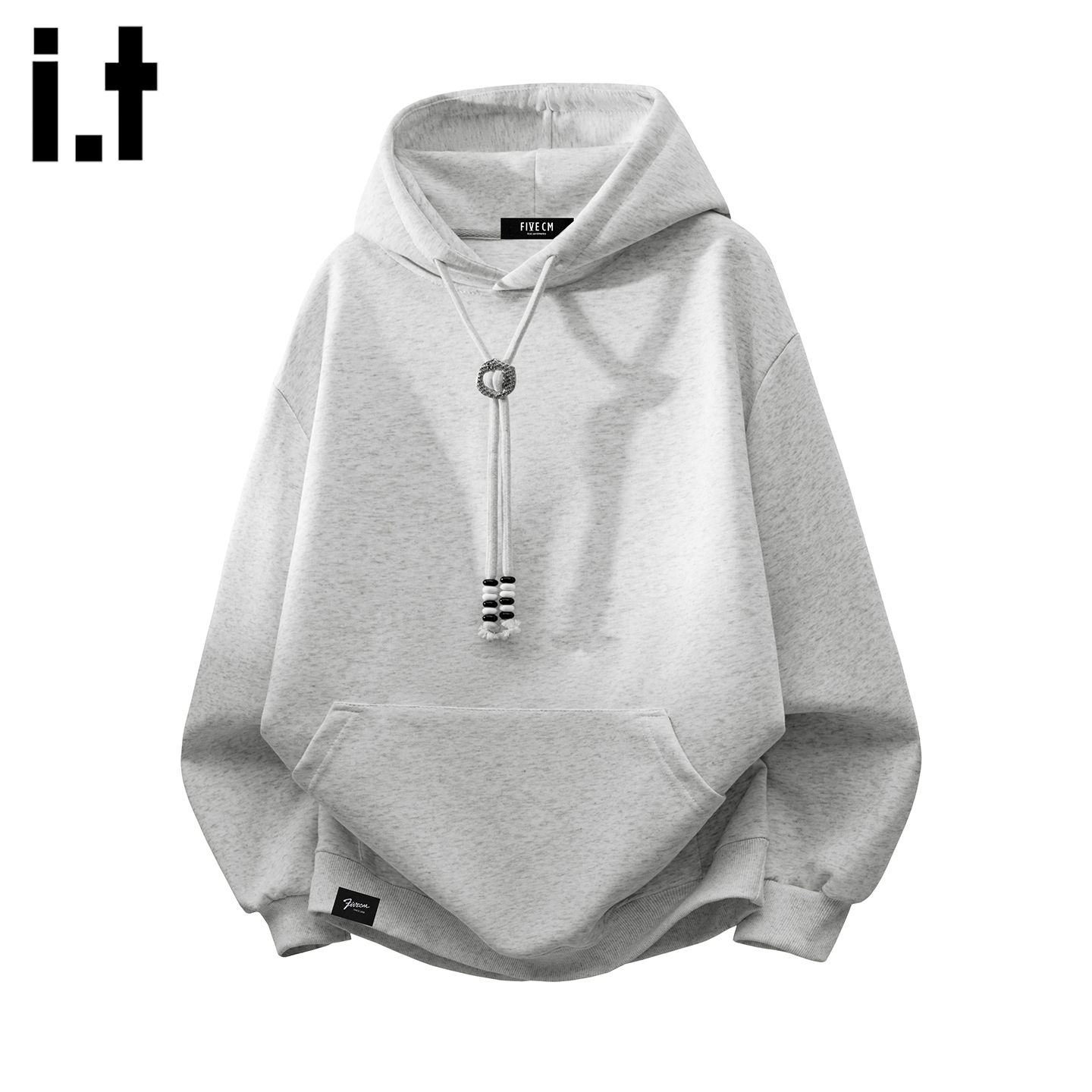 补丁连帽卫衣男士2025春秋季