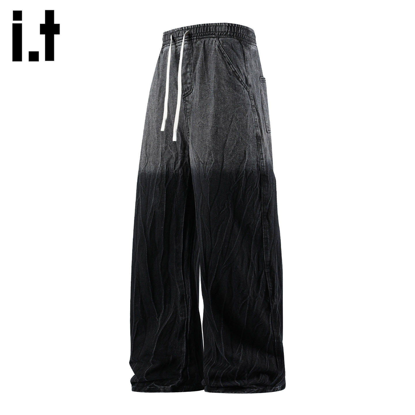 it :5cm/FIVECM2026春季新款美式复古牛仔裤男重磅宽松休闲长裤子