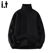 内搭毛衣 2026春秋季 5cm FIVECM黑色潮流高领打底针织上衣男款