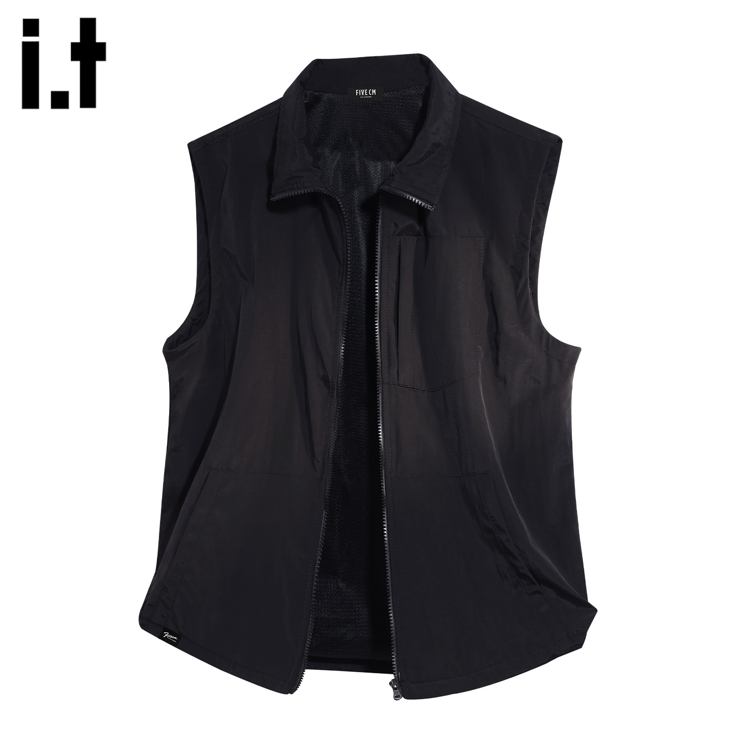 it FIVECM日系户外无袖坎肩马甲外套男夏季薄款情侣开衫背心