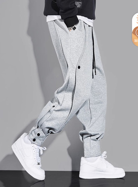 it :5cm/FIVECM美式解构加绒束脚卫裤男款2025秋冬宽松休闲运动裤