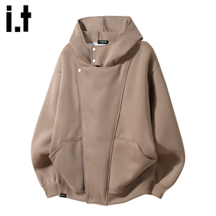 it :5cm/FIVECM潮牌解构设计连帽口袋卫衣男款2025新款秋冬季外套