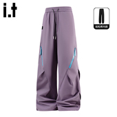 男女冬加绒宽松长裤 户外宽松工装 裤 5cm FIVECM情侣软壳冲锋裤