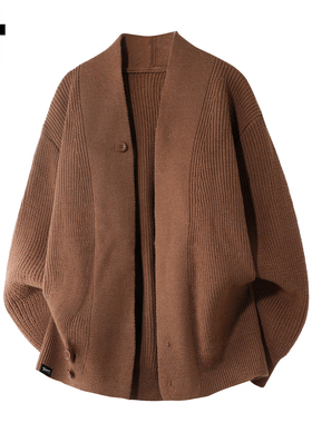 it :5cm/FIVECM高级感针织开衫毛衣外套男士2025秋冬宽松慵懒上衣