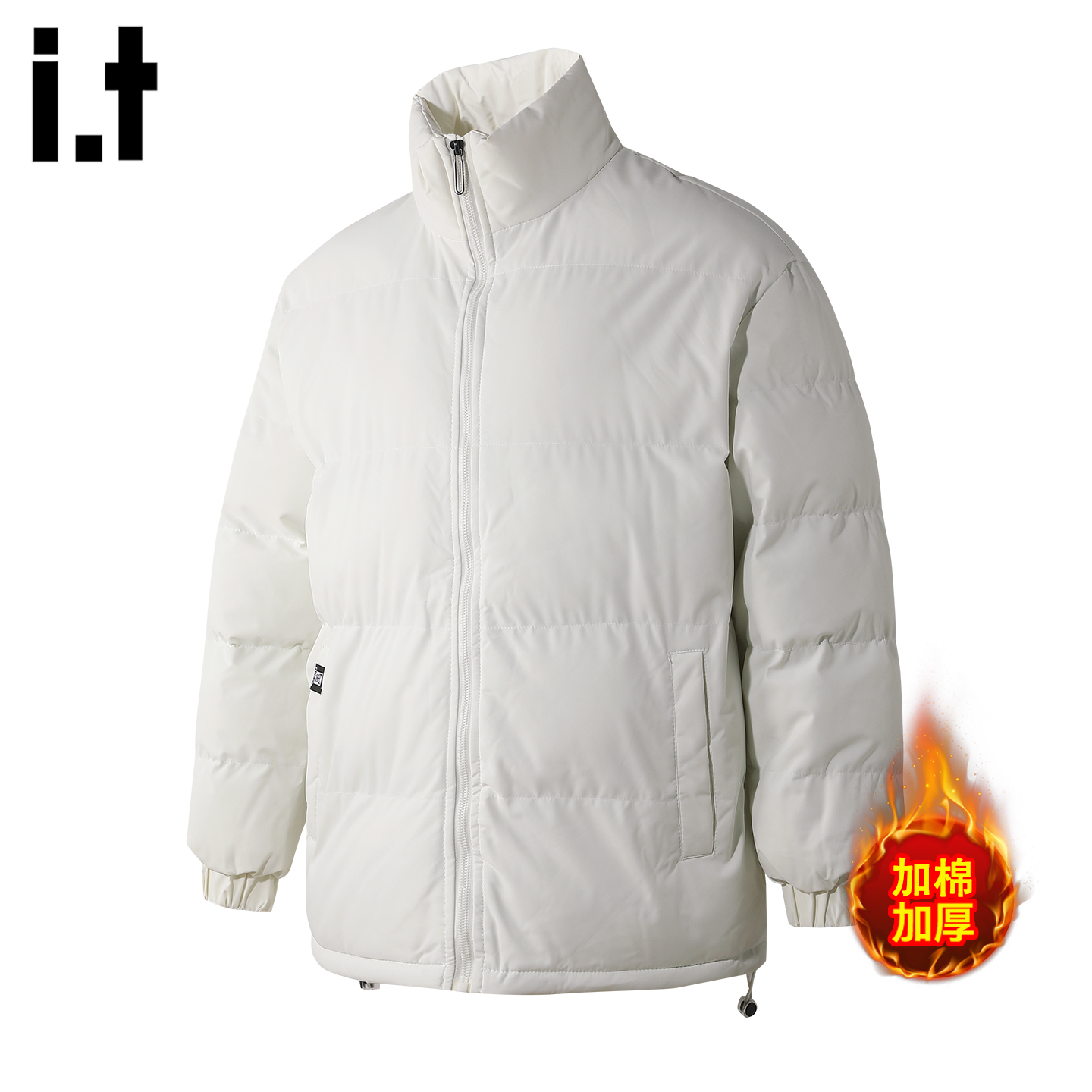 it白鸭绒立领加厚羽绒服