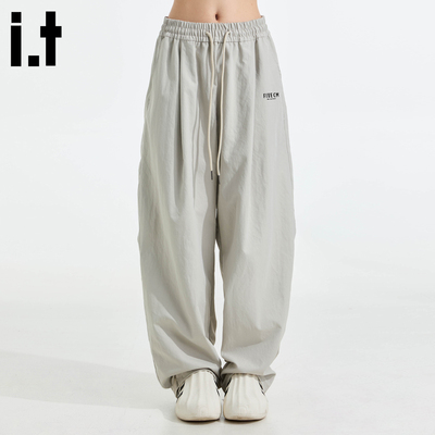 IT'S5cm美式松紧腰宽松休闲裤