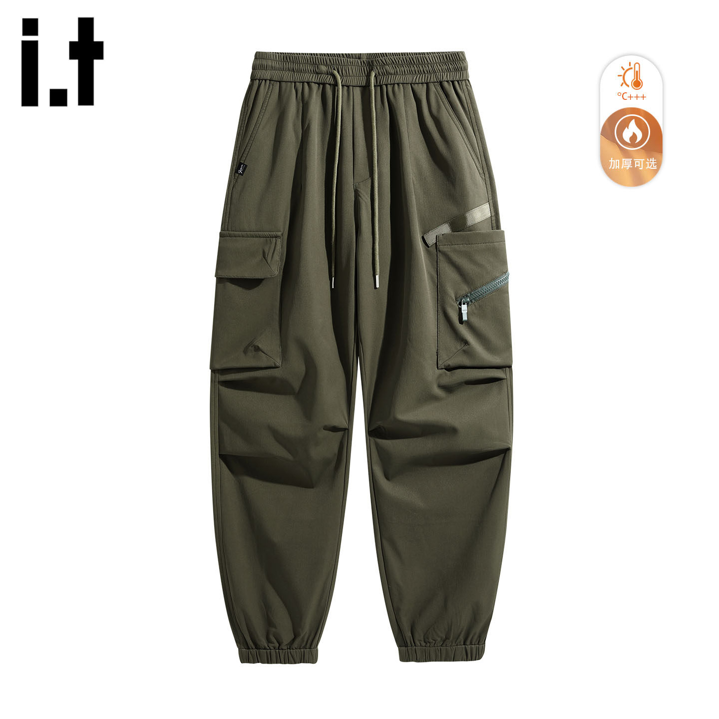 IT5cm户外伞兵裤加绒加厚工装