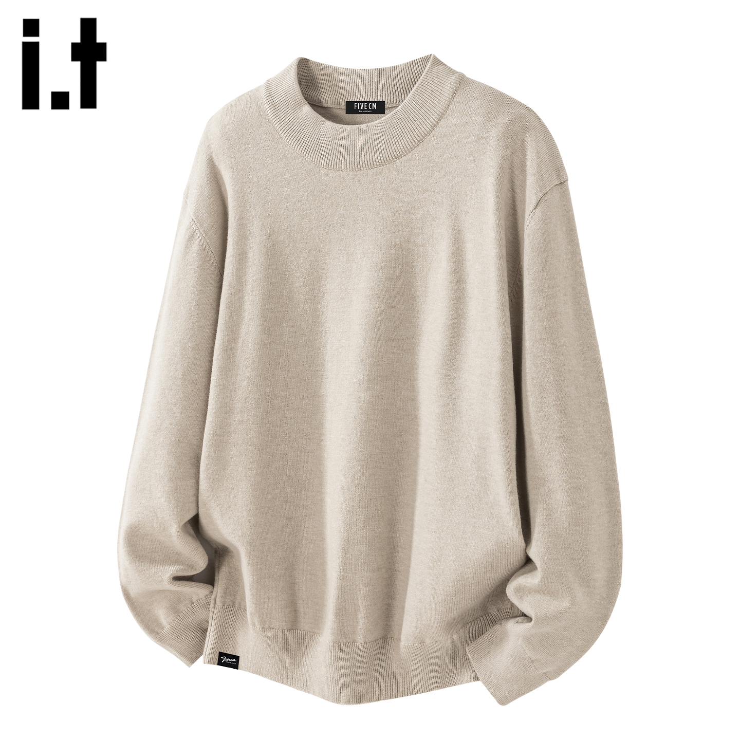 潮牌休闲圆领套头毛衣针织衫