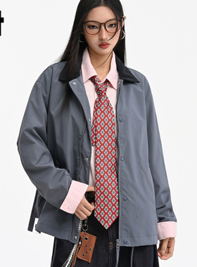 it :5cm/FIVECM夹克男女同款防风冲锋衣翻领秋冬新款休闲百搭外套