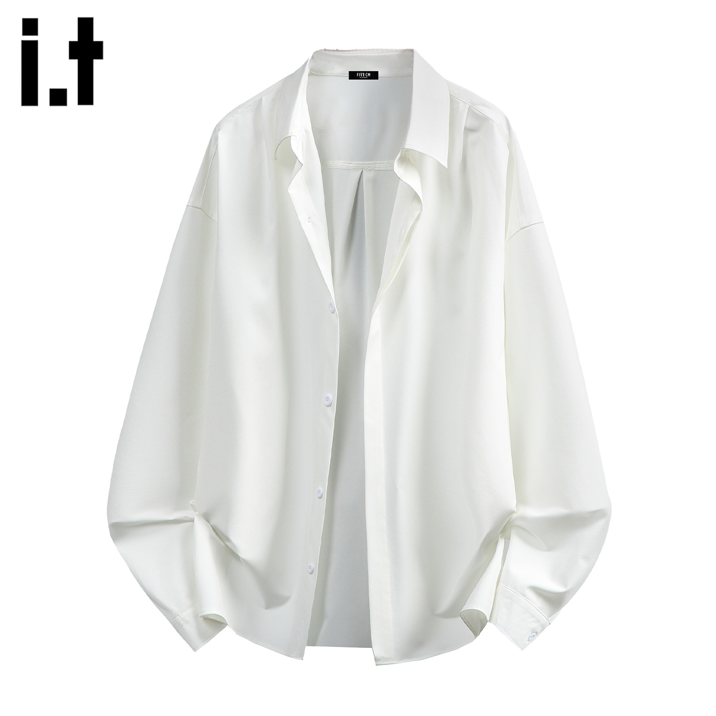 IT'S5cm/五cm潮流白色长袖衬衫