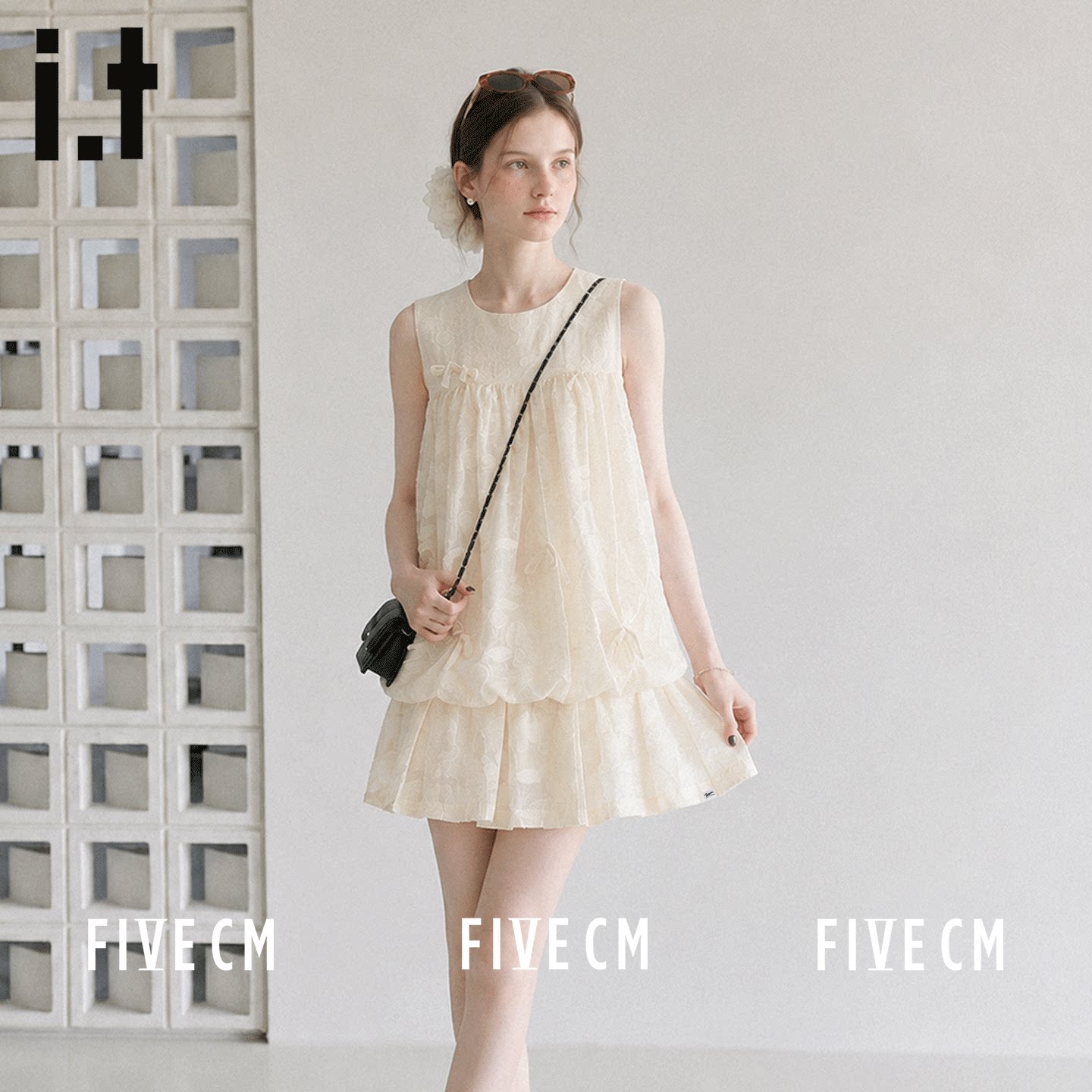 itFIVECM夏季少女风套装上衣