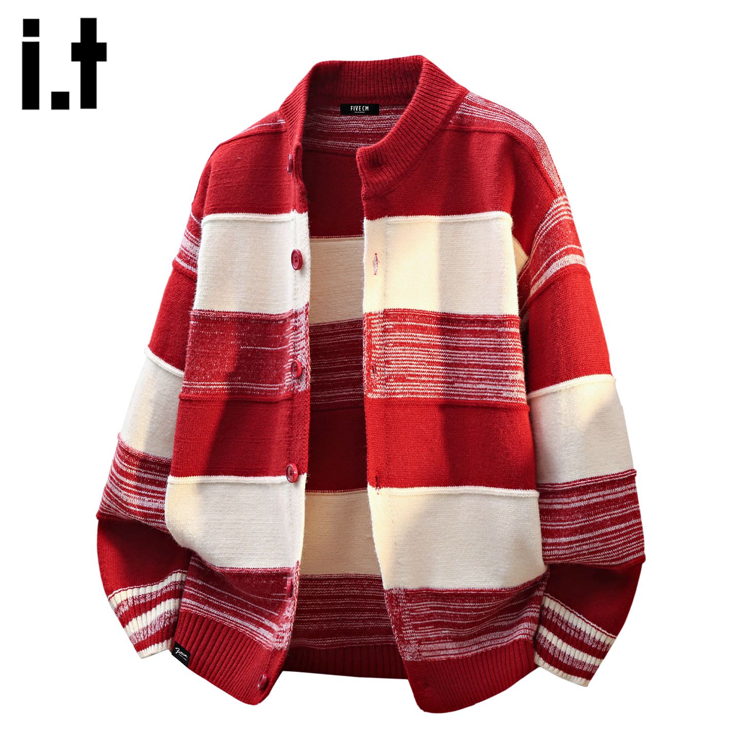 IT'S5cm/五cm高级感条纹开衫