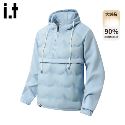 it轻薄连帽短款羽绒服