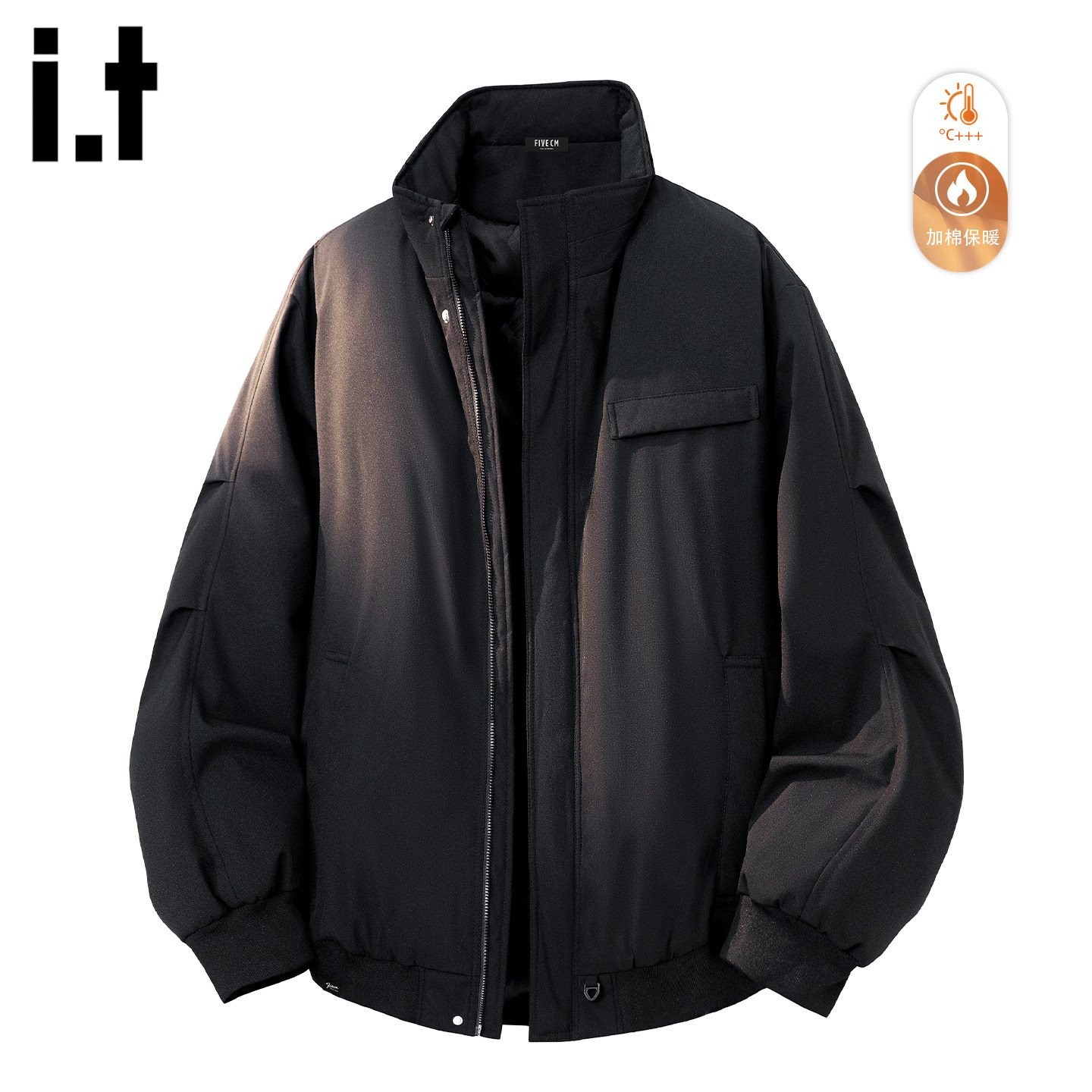 it :5cm/FIVECM潮牌立领加厚棉服外套男2026新款复古保暖棉衣夹克,男装,棉衣,淘宝优惠券,粉丝福利购,淘宝优惠卷