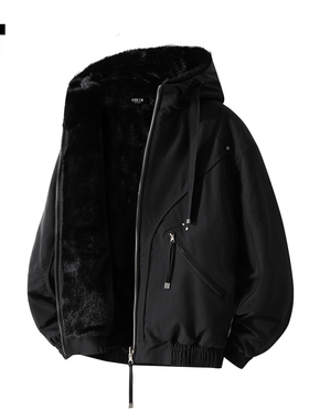 it :5cm/FIVECM基础简约纯色棉衣外套2025冬季保暖宽松舒适百搭