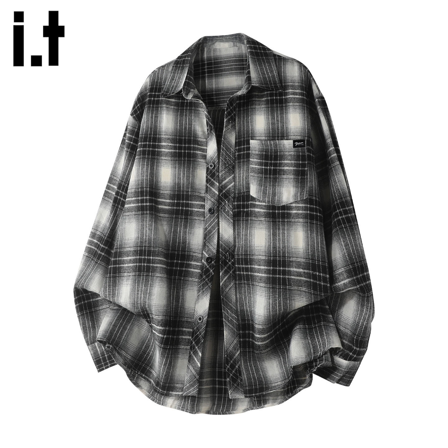 IT'S5cm/格子衬衫男士