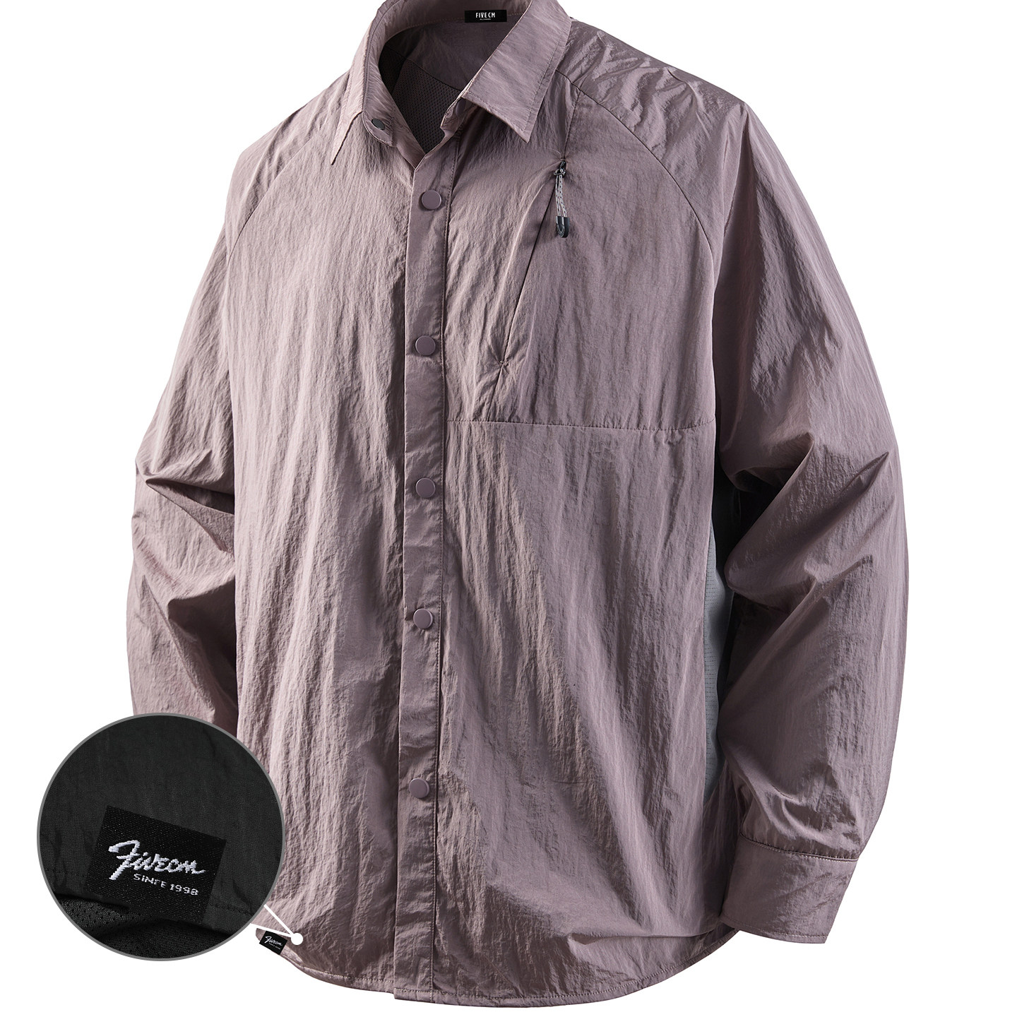 it :5cm/FIVECM户外吸湿速干宽松休闲感经典翻领男士百搭长袖衬衫,男装,T恤,淘宝优惠券,粉丝福利购,淘宝优惠卷