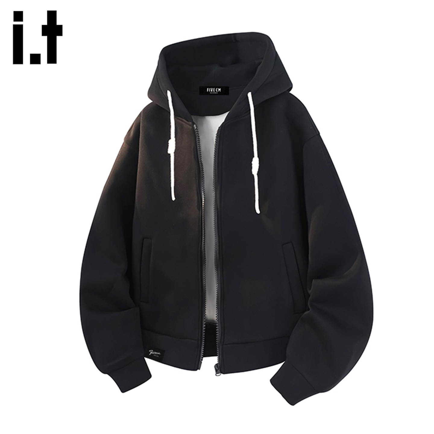 美式连帽开衫卫衣男女款2025秋冬