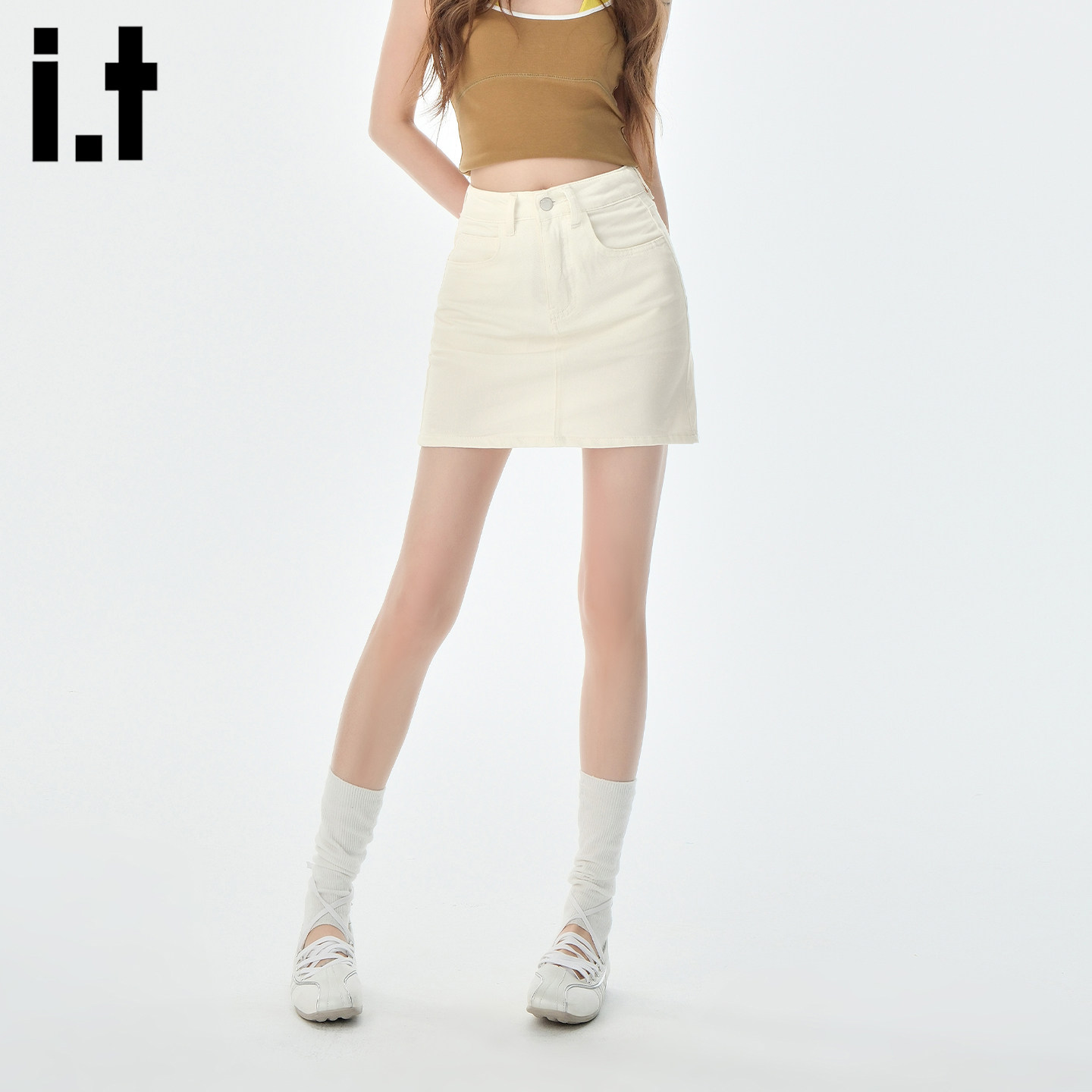 it :5cm/FIVECM辣妹牛仔包臀裙短款半身裙女2026春夏修身显瘦短裙