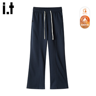 男款 FIVECM斜切卫裤 冬季 加绒美高级感直筒修身 运动休闲裤 5cm