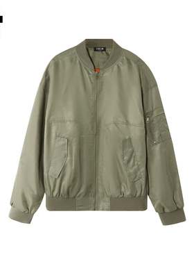 it :5cm/FIVECM绿色圆领棒球服夹克外套男2025新款秋冬款宽松外衣