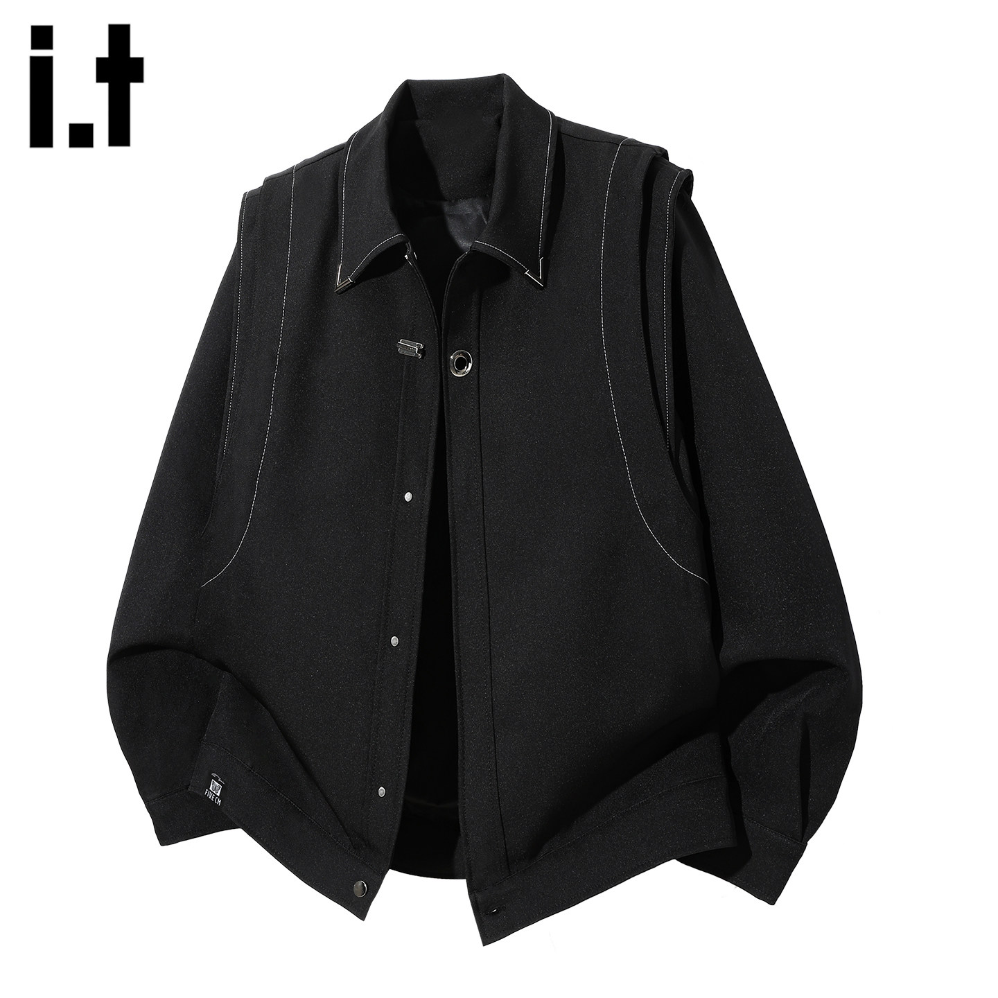 it :5cm/FIVECM美式痞帅高级感明线夹克休闲外套男设计感春季夹克