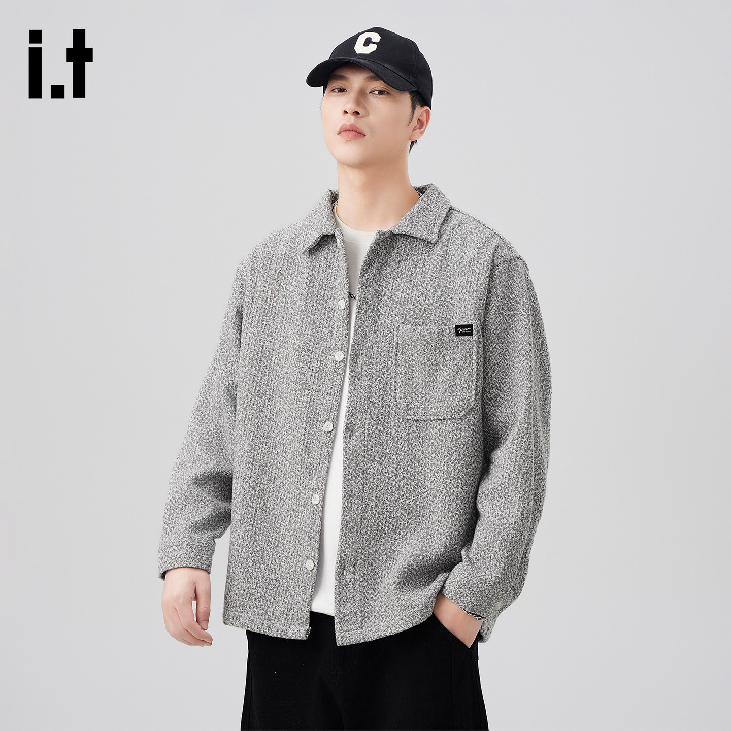 it :5cm/FIVECM复古美式衬衫多口袋长袖外套男潮牌宽松休闲衬衣男,男装,衬衫,淘宝优惠券,粉丝福利购,淘宝优惠卷