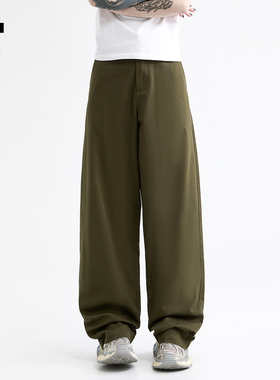 it :5cm/FIVECM男士军绿色时尚高级感简约休闲裤男女2025夏季长裤