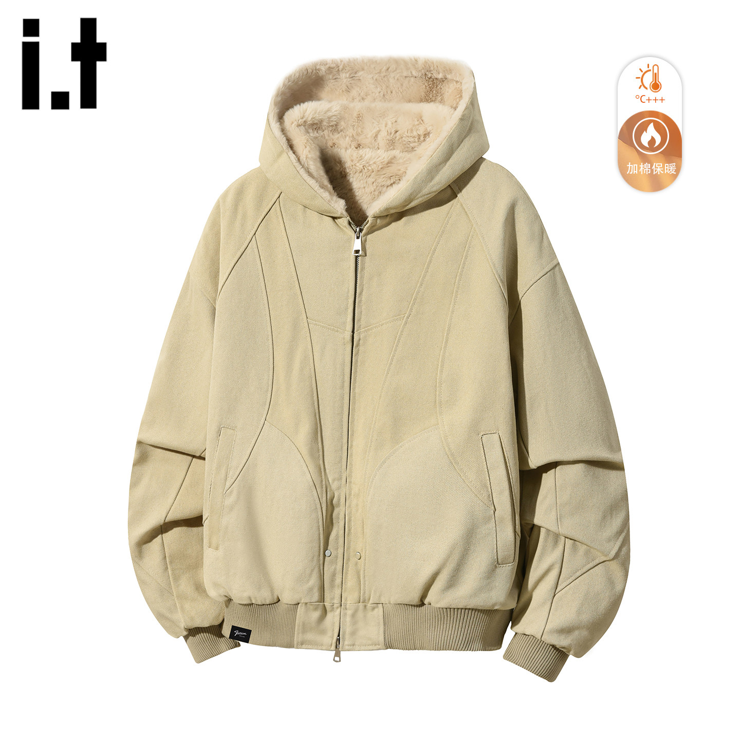 it :5cm/FIVECM美式加绒保暖连帽工装棉衣男士2025冬加厚夹克棉服,男装,棉衣,淘宝优惠券,粉丝福利购,淘宝优惠卷