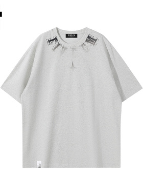 it :5cm/FIVECM美式时尚潮牌字母短袖t恤男女款2025夏季宽松上衣